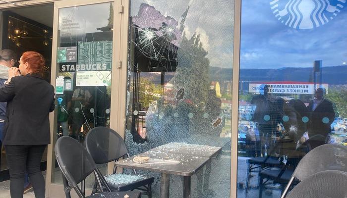 Kahramanmaraş'ta Starbucks şubesine taş atma ve silahlı saldırı!  Valilik açıklama yaptı