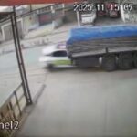 Manisa’da polis memurunun şehit olduğu kaza güvenlik kamerasında görüntülendi