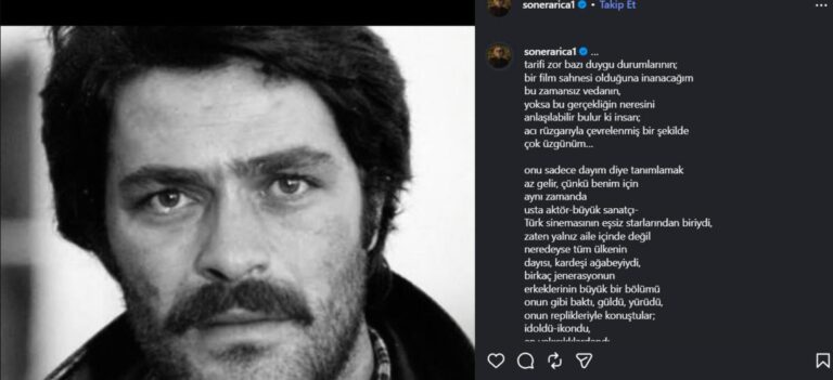 Soner Arıca önce annesini sonra dayısını kaybetti! Kadir İnanır paylaşımı